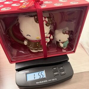 Blue Sky Clayworks Hello Kitty Holiday Gingerbread Mug & Figurine Gift Set